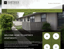 Tablet Screenshot of hartwickapartments.com